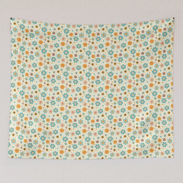 Item preview, Cartoon Flowers and Stars designed and sold by ComerPrintCo.
