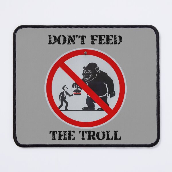 Item preview, "Don't Feed the Troll" Prohibition Sign designed and sold by Nabucodonoshop.