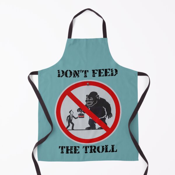 Item preview, "Don't Feed the Troll" Prohibition Sign designed and sold by Nabucodonoshop.