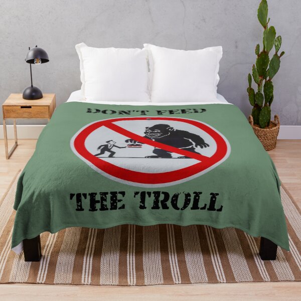 Item preview, "Don't Feed the Troll" Prohibition Sign designed and sold by Nabucodonoshop.