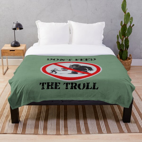 Item preview, "Don't Feed the Troll" Prohibition Sign designed and sold by Nabucodonoshop.