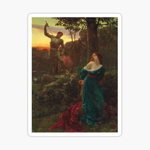 Aperçu de l'œuvre Chevalerie (1885) - Frank Dicksee créée et vendue par SALON DES ARTS.