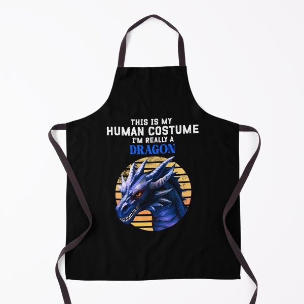 Item preview, This is my human costume im really a dragon Retro Blue designed and sold by BeataY6Art.