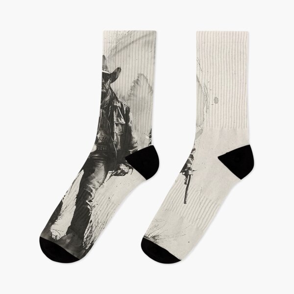 Item preview, Monochrome Pair of Cowboys designed and sold by dcrc.