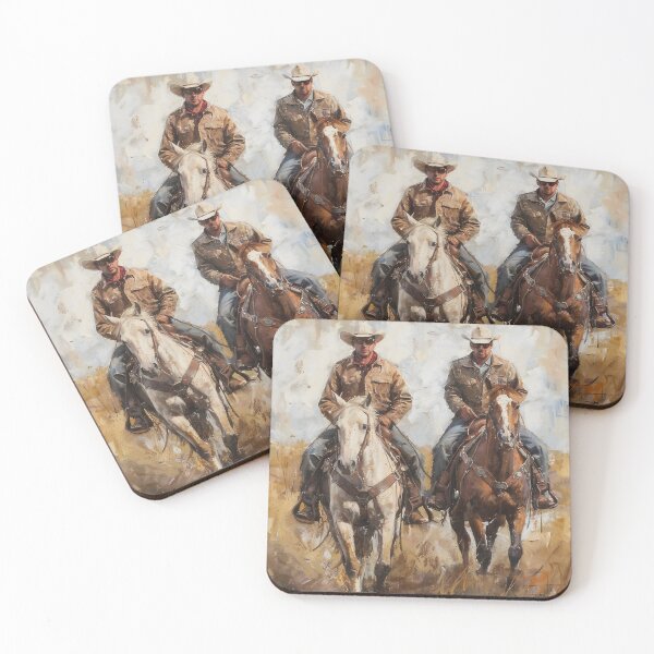 Item preview, Pair of Cowboys on Horses designed and sold by dcrc.