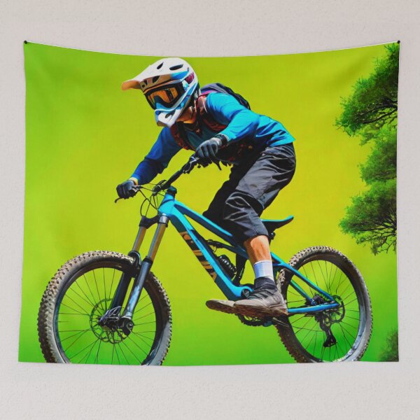 Item preview, Trail Blazer: Green MTB Racer designed and sold by GrizzlyCollective.