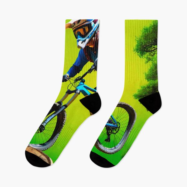 Item preview, Trail Blazer: Green MTB Racer designed and sold by GrizzlyCollective.