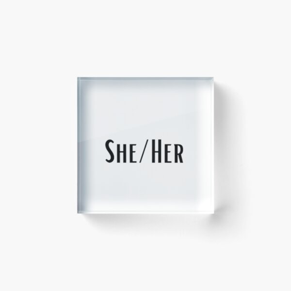 Item preview, Pronouns: She/Her designed and sold by EmberlyDawn.