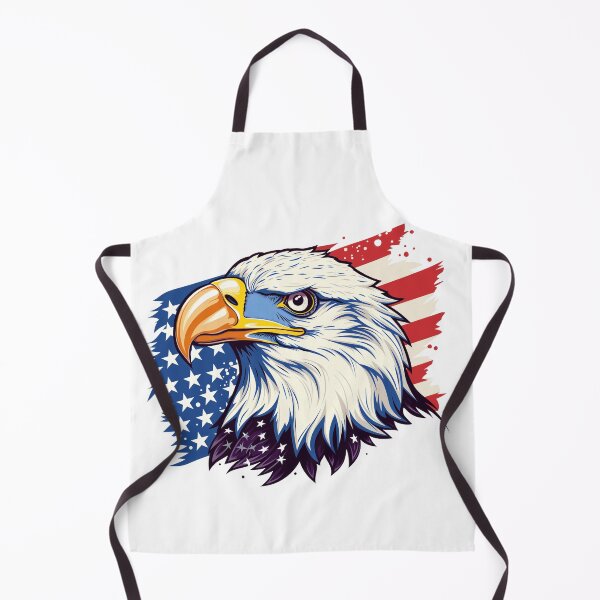 Item preview, 4th July watercolor eagle with american flag gift designed and sold by BlushRoses7.