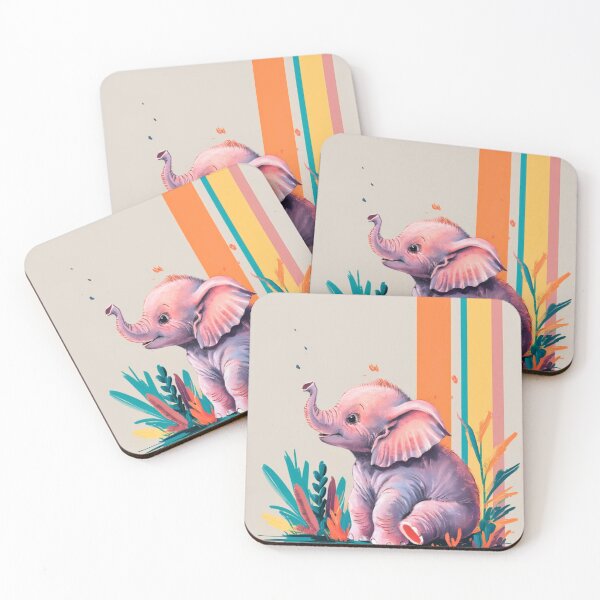 Item preview, Cute Elephant. Little elephant, colorful elephant, elephant drawing designed and sold by ElephantVibes.
