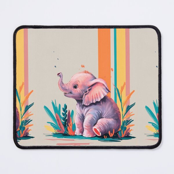 Item preview, Cute Elephant. Little elephant, colorful elephant, elephant drawing designed and sold by ElephantVibes.