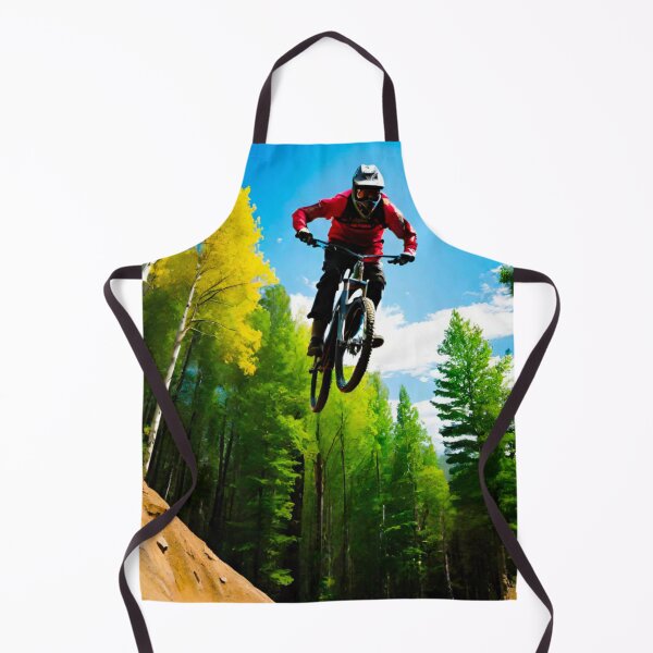 Item preview, Airborne Thrill: MTB Rider Soaring designed and sold by GrizzlyCollective.