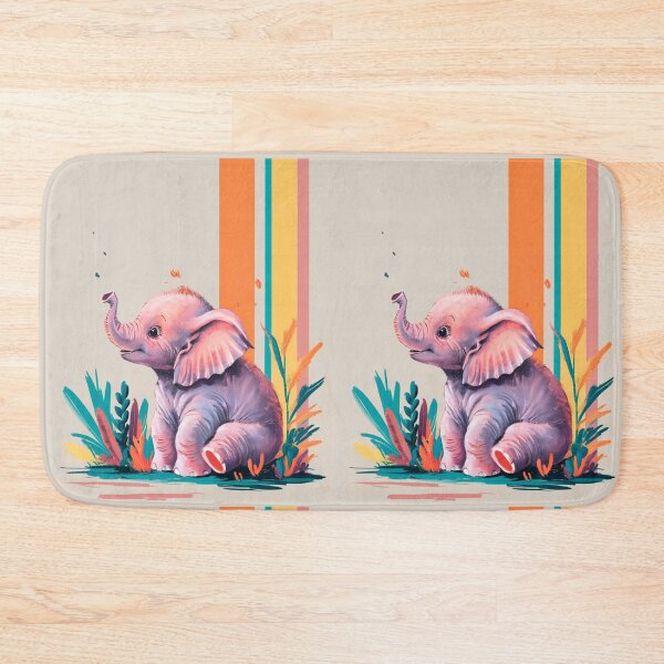 Item preview, Cute Elephant. Little elephant, colorful elephant, elephant drawing designed and sold by ElephantVibes.
