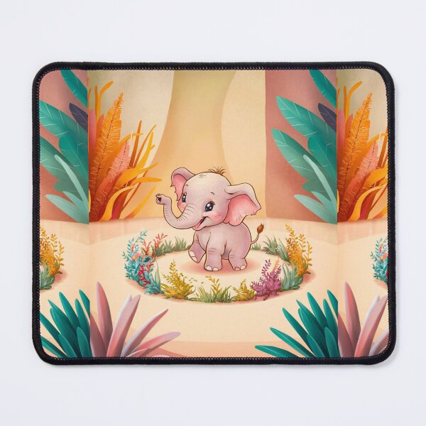 Item preview, Cute Elephant. Little elephant, colorful elephant, elephant drawing designed and sold by ElephantVibes.