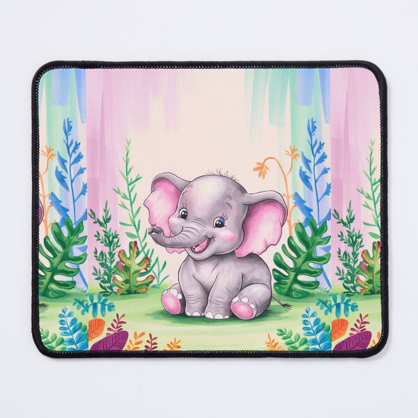 Item preview, Cute Elephant. Little elephant, colorful elephant, elephant drawing designed and sold by ElephantVibes.