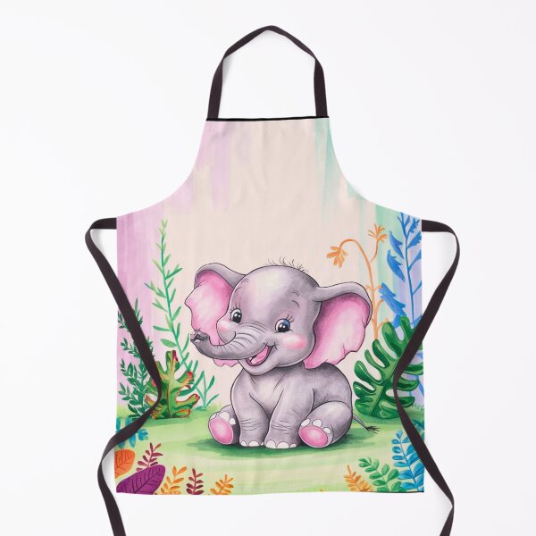 Item preview, Cute Elephant. Little elephant, colorful elephant, elephant drawing designed and sold by ElephantVibes.