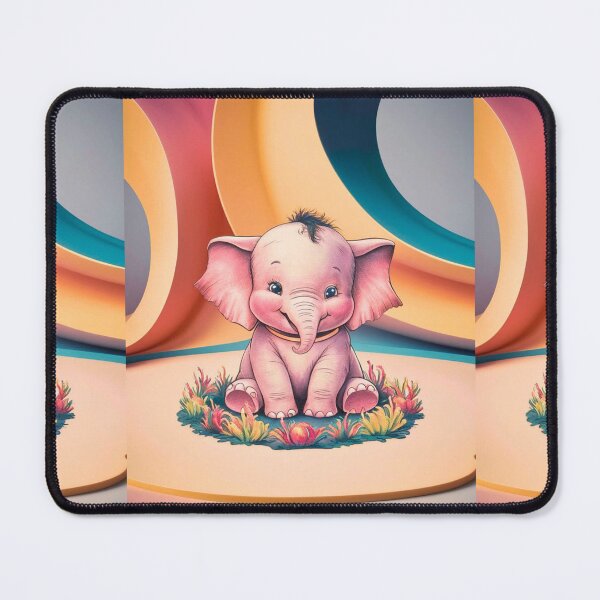 Item preview, Cute Elephant. Little elephant, colorful elephant, elephant drawing designed and sold by ElephantVibes.