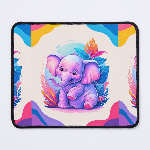 Item preview, Cute Elephant. Little elephant, colorful elephant, elephant drawing designed and sold by ElephantVibes.