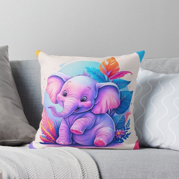 Item preview, Cute Elephant. Little elephant, colorful elephant, elephant drawing designed and sold by ElephantVibes.