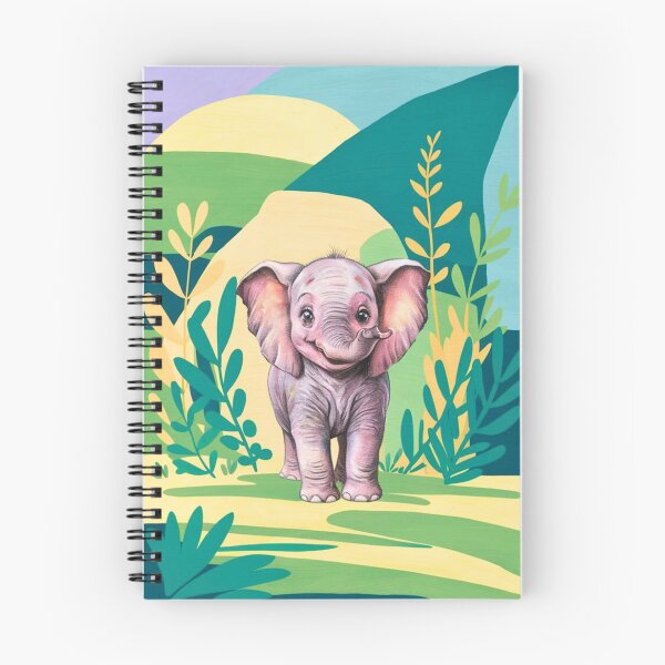 Item preview, Cute Elephant. Little elephant, colorful elephant, elephant drawing designed and sold by ElephantVibes.