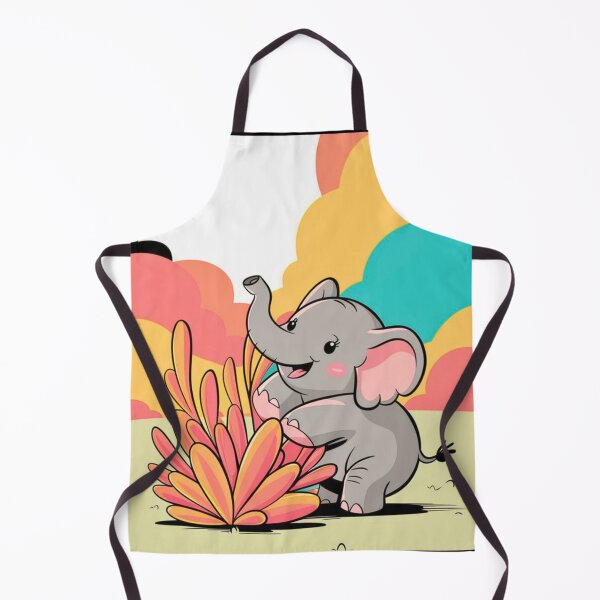Item preview, Cute Elephant. Little elephant, colorful elephant, elephant drawing designed and sold by ElephantVibes.