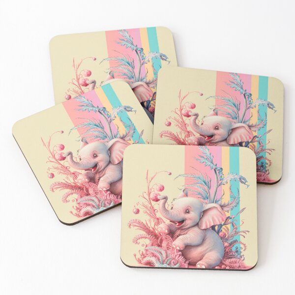 Item preview, Cute Elephant. Little elephant, colorful elephant, elephant drawing designed and sold by ElephantVibes.