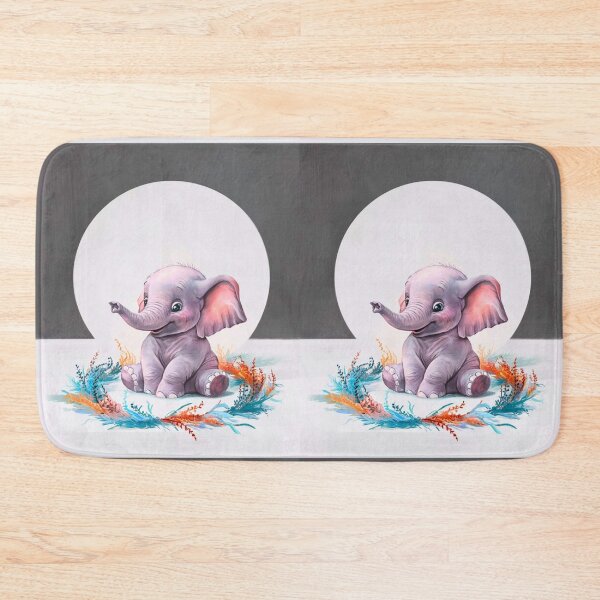 Item preview, Cute Elephant. Little elephant, colorful elephant, elephant drawing designed and sold by ElephantVibes.