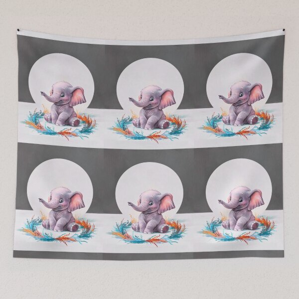 Item preview, Cute Elephant. Little elephant, colorful elephant, elephant drawing designed and sold by ElephantVibes.