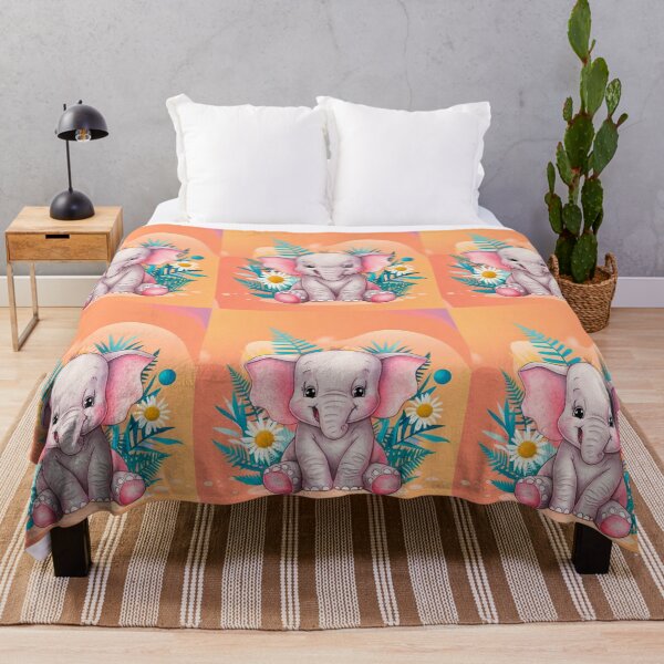 Item preview, Cute Elephant. Little elephant, colorful elephant, elephant drawing designed and sold by ElephantVibes.