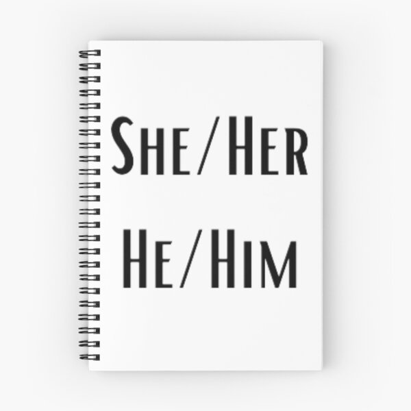 Item preview, Pronouns: She/Her He/Him designed and sold by EmberlyDawn.