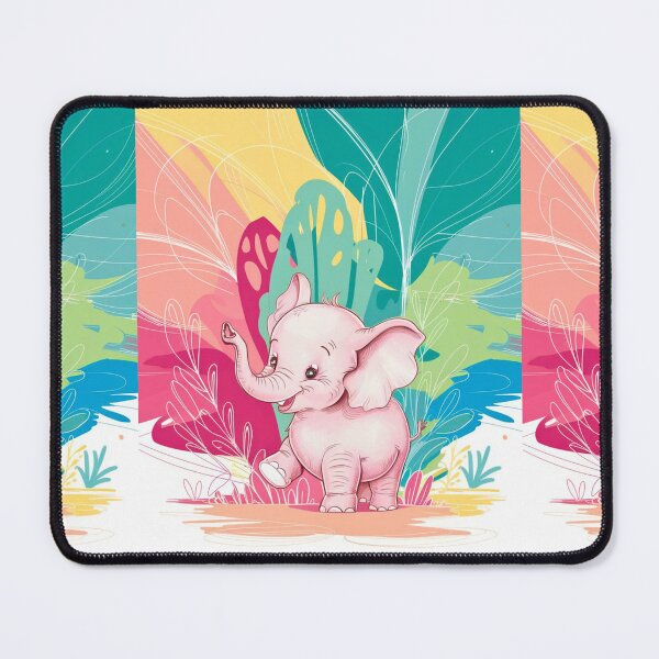 Item preview, Cute Elephant. Little elephant, colorful elephant, elephant drawing designed and sold by ElephantVibes.