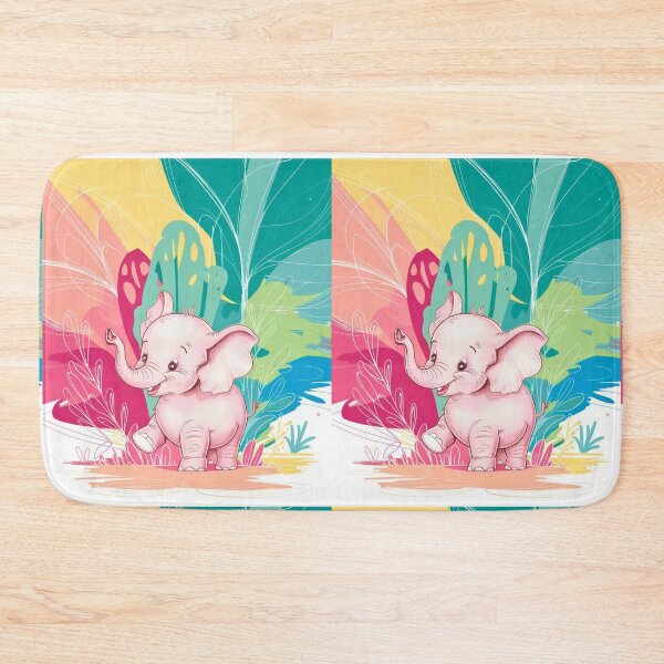 Item preview, Cute Elephant. Little elephant, colorful elephant, elephant drawing designed and sold by ElephantVibes.