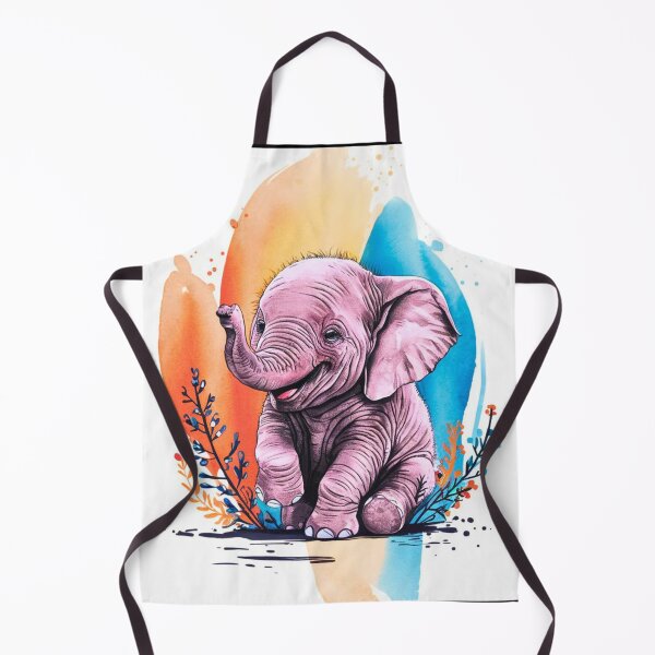 Item preview, Cute Elephant. Little elephant, colorful elephant, elephant drawing designed and sold by ElephantVibes.