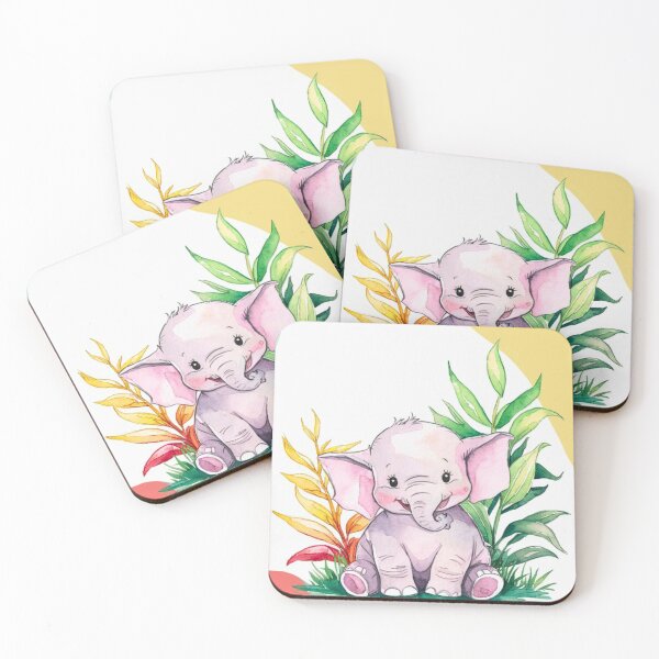 Item preview, Cute Elephant. Little elephant, colorful elephant, elephant drawing designed and sold by ElephantVibes.