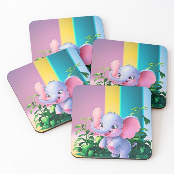 Item preview, Cute Elephant. Little elephant, colorful elephant, elephant drawing designed and sold by ElephantVibes.