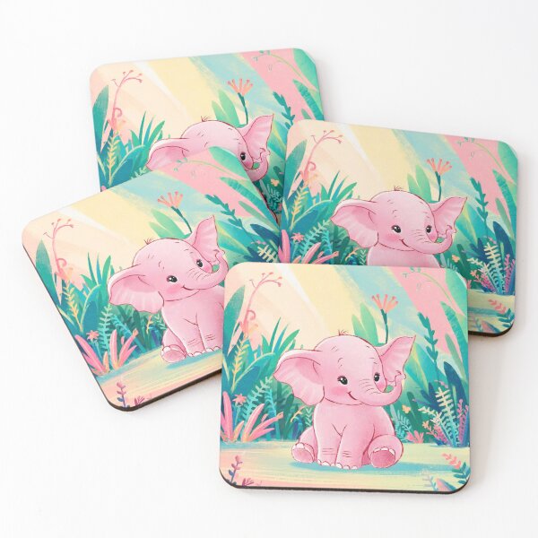 Item preview, Cute Elephant. Little elephant, colorful elephant, elephant drawing designed and sold by ElephantVibes.