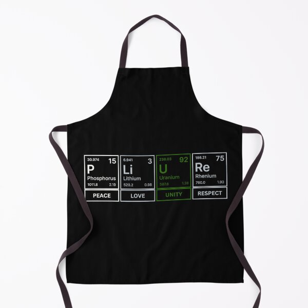 Item preview, Plur Peace Love Unity Respect, Periodic Table Graphic, PLUR, Chemistry lover, Science graphic, elements graphic, designed and sold by PrideBeProud.