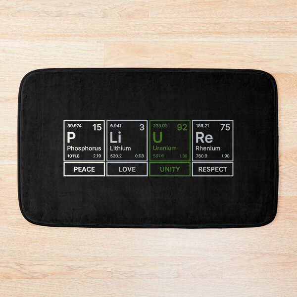 Item preview, Plur Peace Love Unity Respect, Periodic Table Graphic, PLUR, Chemistry lover, Science graphic, elements graphic, designed and sold by PrideBeProud.