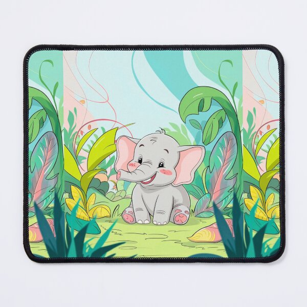 Item preview, Cute Elephant. Little elephant, colorful elephant, elephant drawing designed and sold by ElephantVibes.
