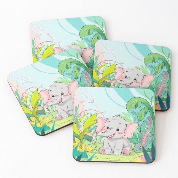 Item preview, Cute Elephant. Little elephant, colorful elephant, elephant drawing designed and sold by ElephantVibes.
