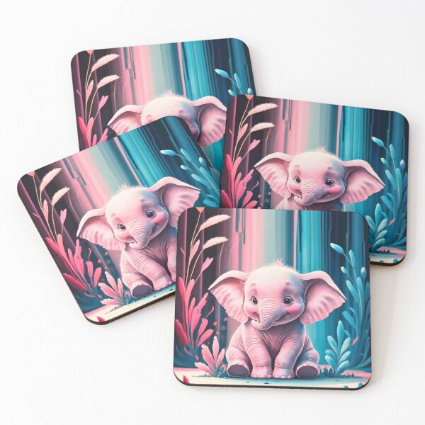 Item preview, Cute Elephant. Little elephant, colorful elephant, elephant drawing designed and sold by ElephantVibes.