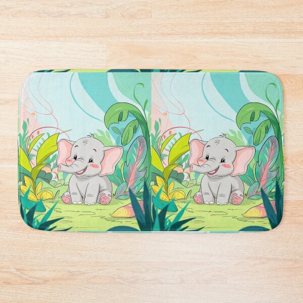 Item preview, Cute Elephant. Little elephant, colorful elephant, elephant drawing designed and sold by ElephantVibes.