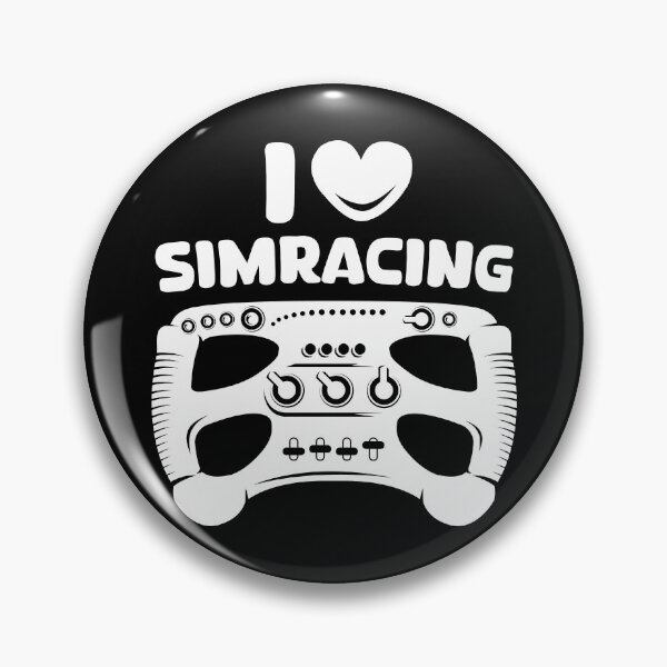 Item preview, I love Simracing Sim Racer Gaming Symbol Logo designed and sold by AndreMi.