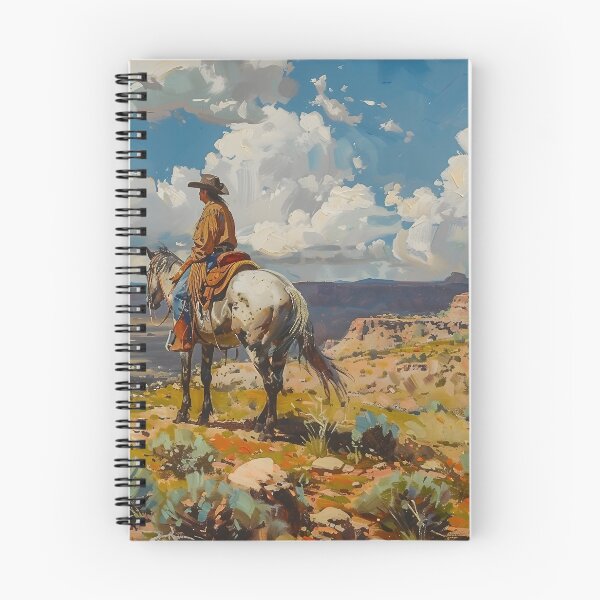 Item preview, Cowboy Overlooking South Western Vista designed and sold by dcrc.