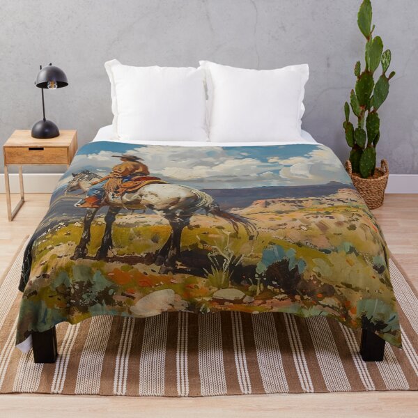Item preview, Cowboy Overlooking South Western Vista designed and sold by dcrc.
