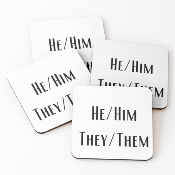 Item preview, Pronouns: He/Him They/Them designed and sold by EmberlyDawn.