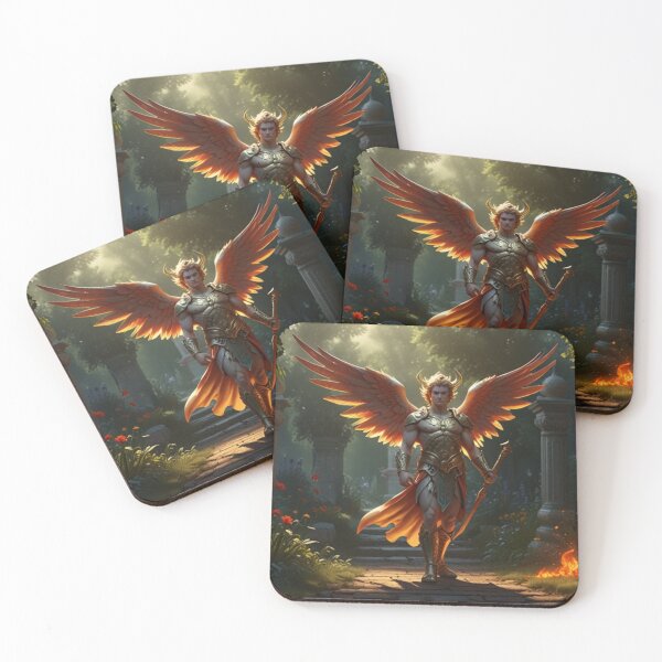 Item preview, Male cherubim with a flaming sword guard the entrance to Adam and Eve Garden designed and sold by Itzjustlife.