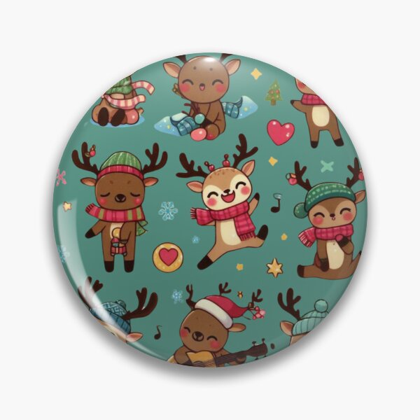 Item preview, Cute Reindeers Dancing Winter Style designed and sold by KTGim.