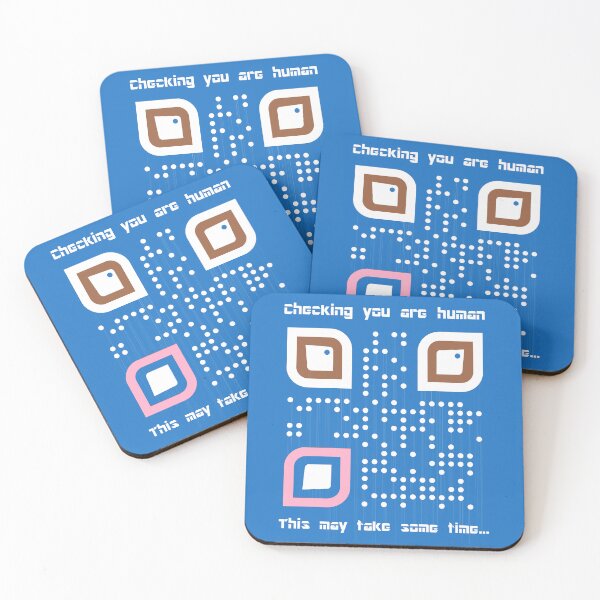 Item preview, Checking you are Human (also available in black print) designed and sold by MarkArtDesignUK.