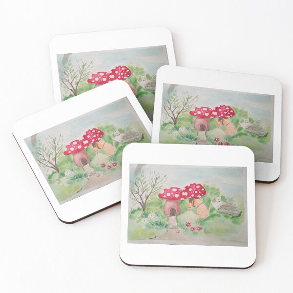 Item preview, Happy Cats and mushrooms designed and sold by Sifan.